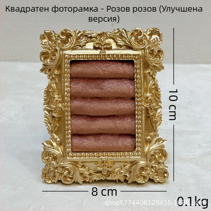 Jin xiao Дисплей за бижута - метална рамка с велурен корпус, квадратен дизайн, изработка от желязо, едночастна конструкция