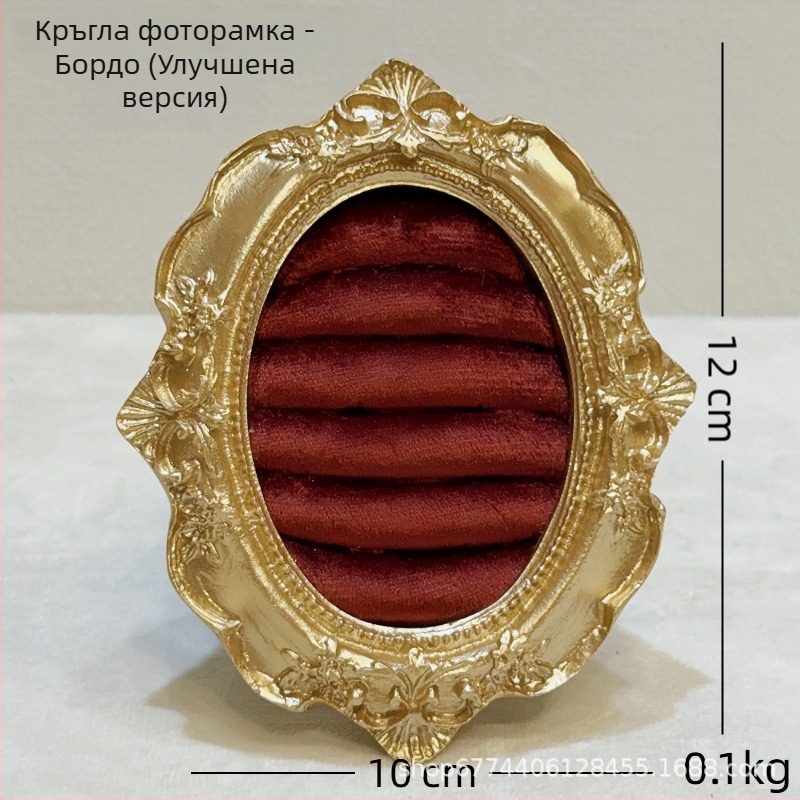 Jin xiao Дисплей за бижута - метална рамка с велурен корпус, квадратен дизайн, изработка от желязо, едночастна конструкция