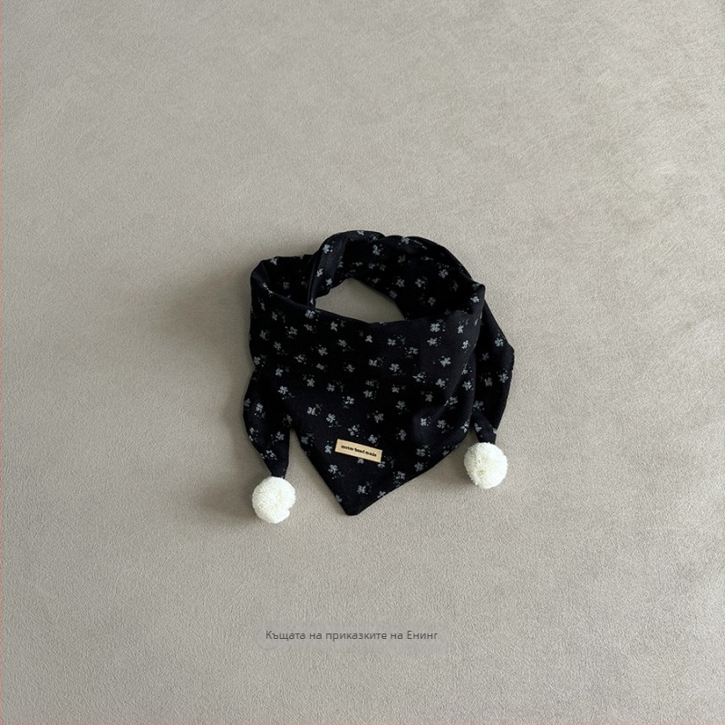 Детски триъгълен шал за слънцезащита, лятна употреба, стил свеж и сладък