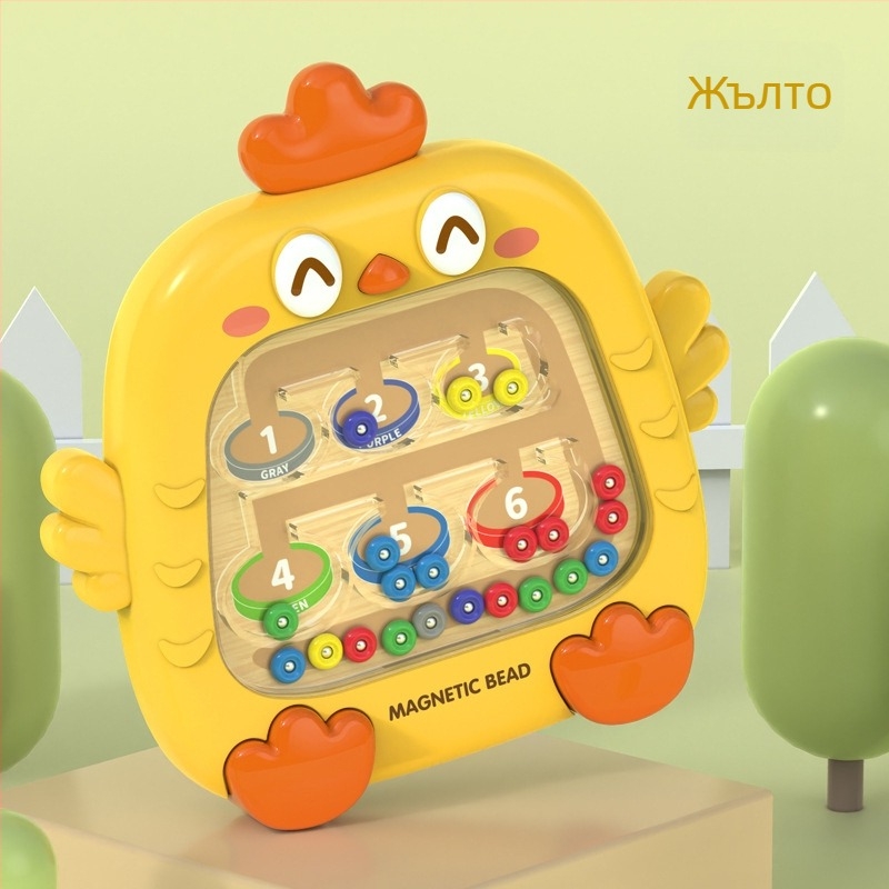 Настолна игра за деца — пластмасова, интерактивна пъзел-игра за координация ръка-око, възраст 4–6 години