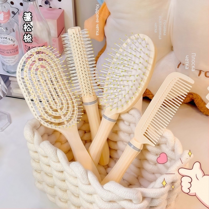 Гребен с въздушна възглавничка за дълга коса – комплект, ABS материал, масаж на скалпа