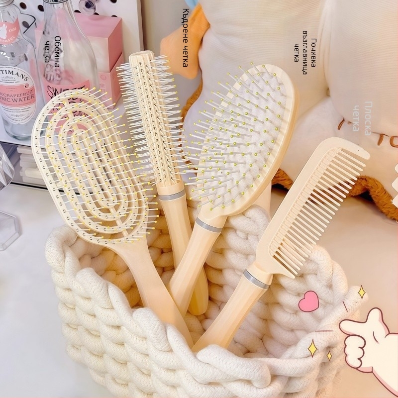 Гребен с въздушна възглавничка за дълга коса – комплект, ABS материал, масаж на скалпа