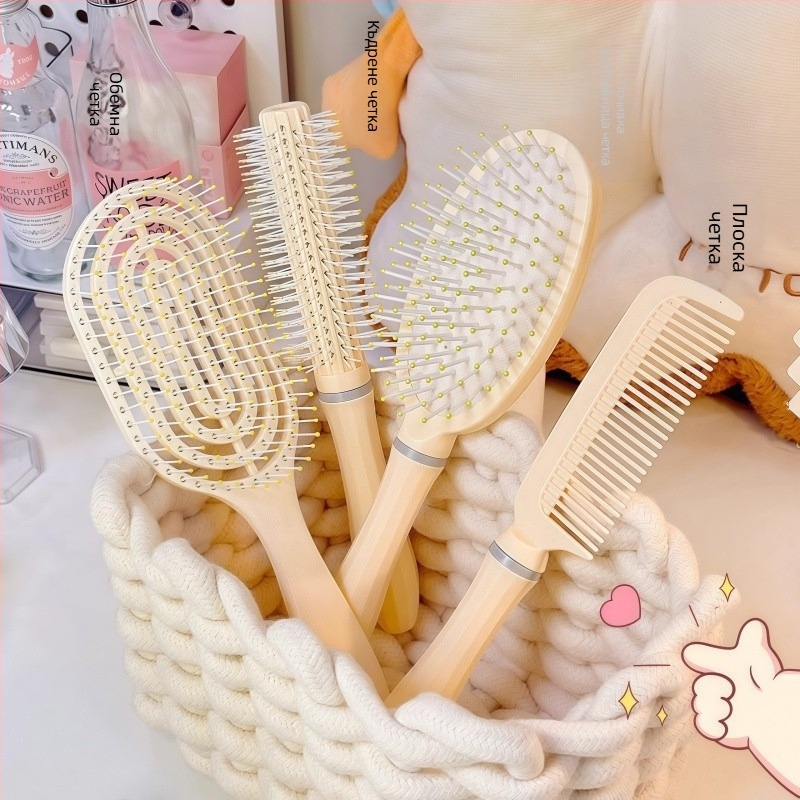 Гребен с въздушна възглавничка за дълга коса – комплект, ABS материал, масаж на скалпа