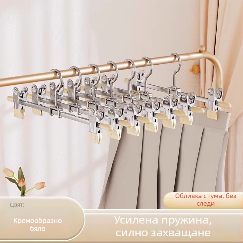 Метален клип за дрехи и панталони — нехлъзгащ се, не се сгъва, марка Yuetu, подходящ за чорапи, шалове и вратовръзки