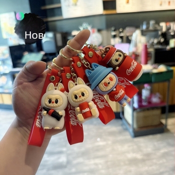 Biaopan PVC ключодържател: карикатурна овца, мини кукла‑висулка, подходящ за подарък