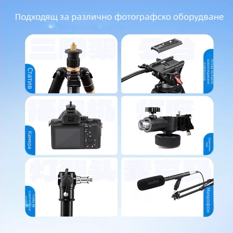 Винт за адаптер на гореща обувка за камера - алуминиева сплав, 1 бр.