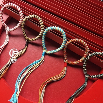 DIY преплетена гривна от корда, етно стил, тъкане, унисекс, пролет 2025