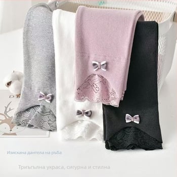 Детски клин за пролет и есен, лек дневен стил, средно повдигната талия, полиестер 100%, за деца 3–8 г.