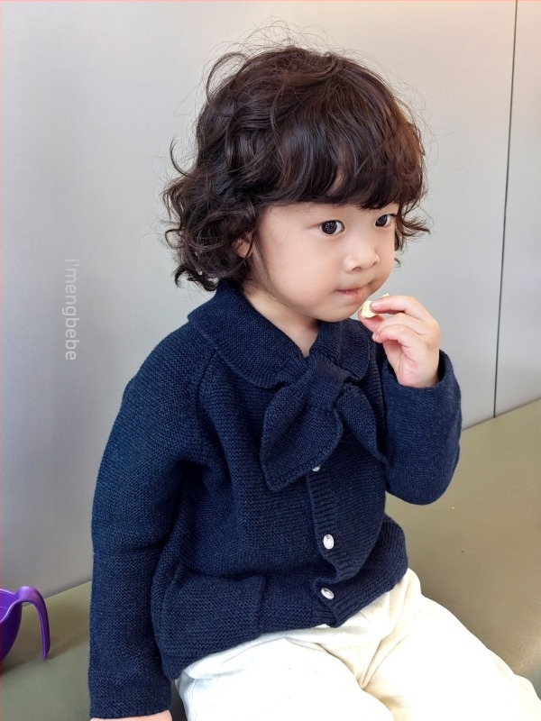 Детски плетен кардиган, унисекс, 100% памук, мека обработка на тъканта, кръгло деколте, дълги ръкави