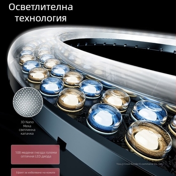 Телефонна стойка за лайв стрийминг със светлинен пръстен | Leftlook 1006795916, ABS Carbon Steel