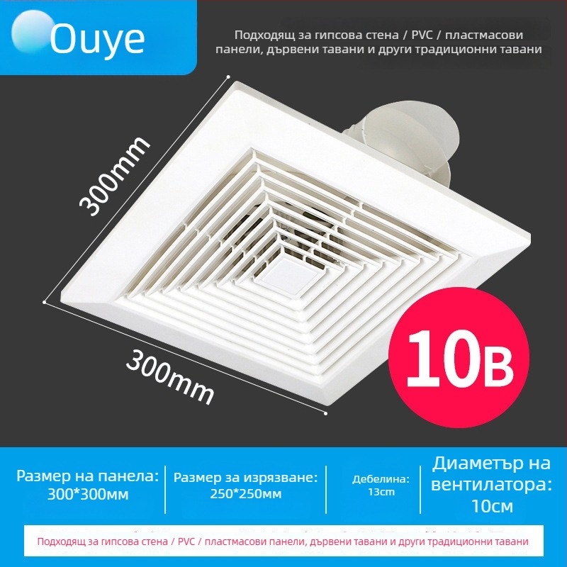 Вентилационен вентилатор Ono 900-5, окачен монтаж, 220V, 30/40W