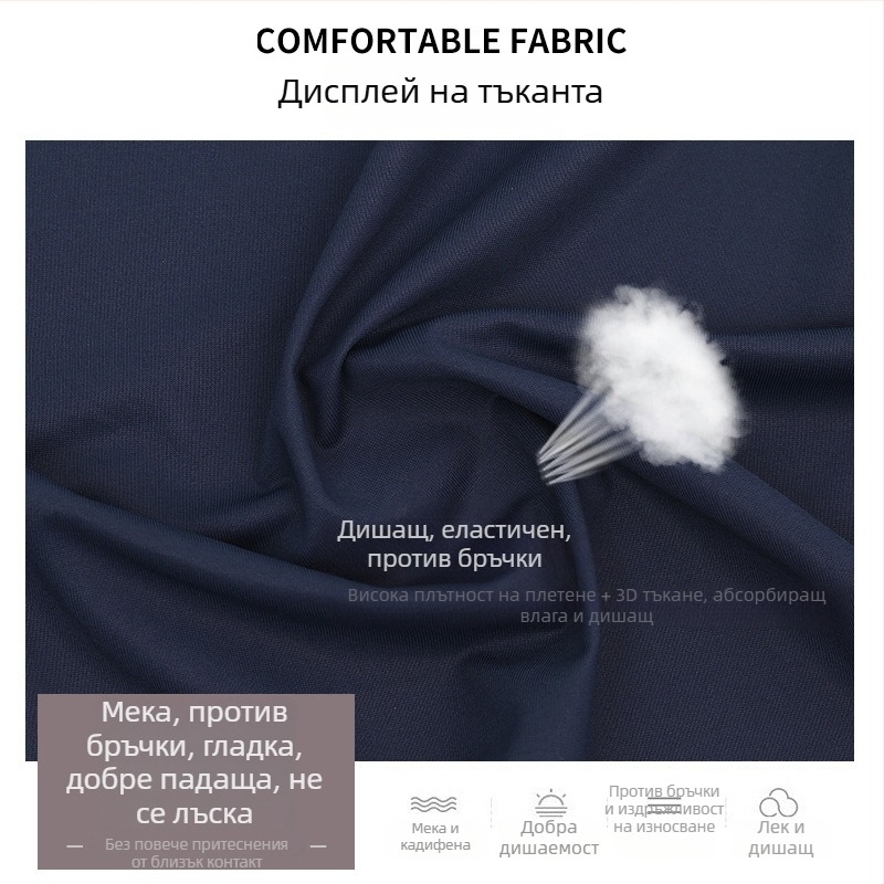 Scrub комплект за стоматолози и медицински лица | унисекс, влагоотводящи свойства, панталони с дължина 3/4, къс ръкав, полиестер 95%+