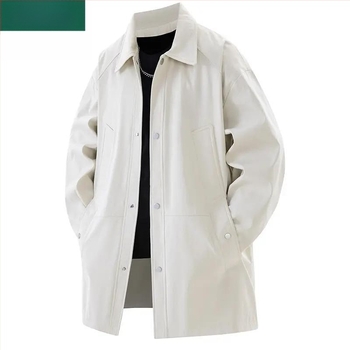 Палто с яка, закопчаване с цип, свободен силует, удължена дължина, полиестер-ликра тъкан