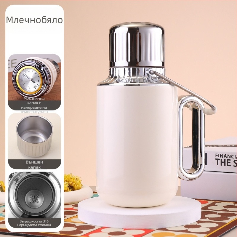 Meng yao термос бутилка, casual стил (316 неръждаема стомана; изолация 6-12 часа; печат на лого наличен)