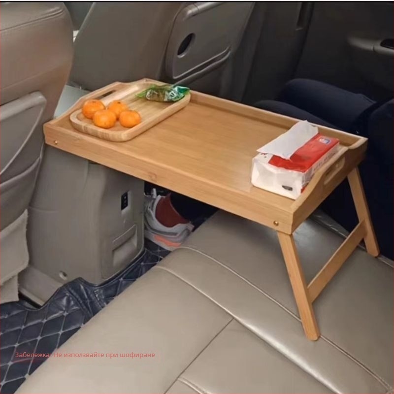 Сгъваема дървена масичка за автомобил за четене и учене – стенен монтаж, съхранение, универсална съвместимост