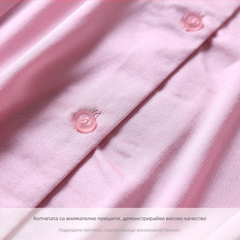 Дамска риза от Mulberry коприна, дълъг ръкав, куклена яка, тежка плетка, стил темпераментен градски стил