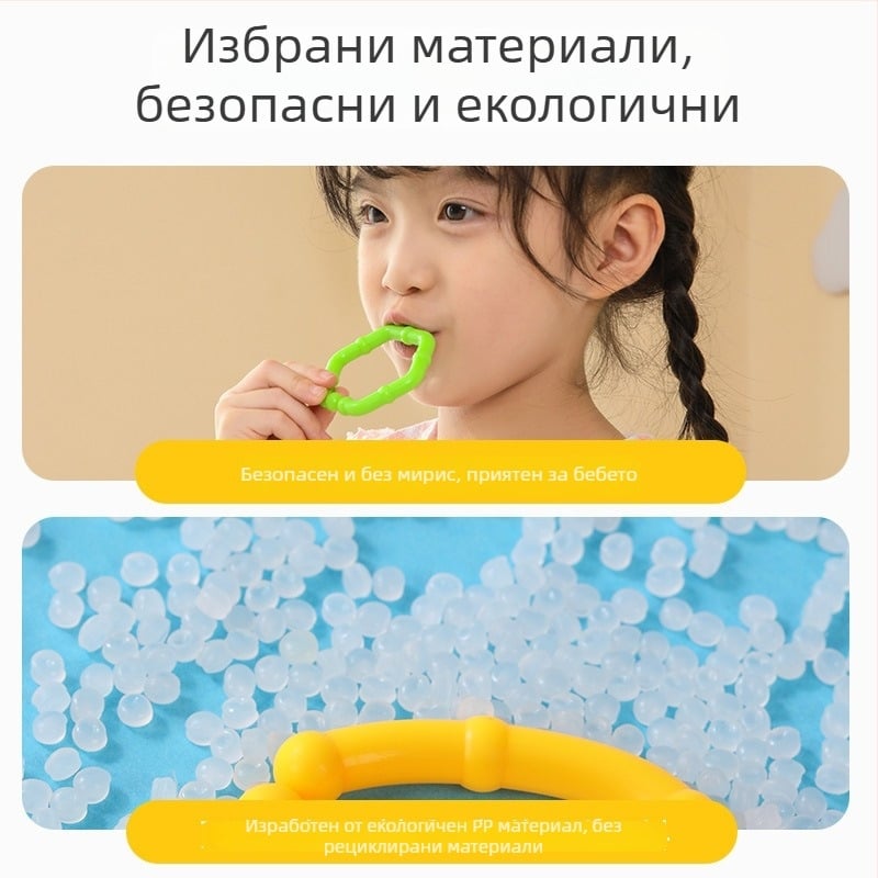 Образователна играчка за фината моторика и когнитивното развитие, пластмасов материал, за деца на възраст 3–6 години, марка: Children's Talent, OEM лого налично