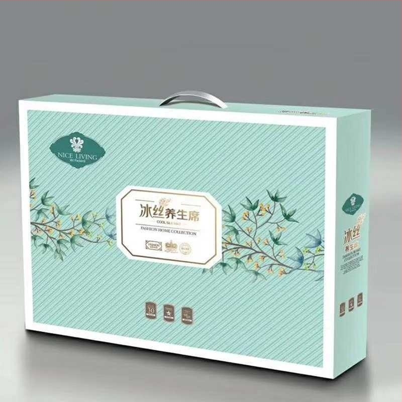 Комплект матове от ледена коприна, три части, сгъваеми, жакардова тъкан, Jingmeiya, висок клас