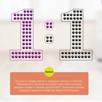 Топка с калиев перманганат за пречистване на въздуха с нанокристали, 1 кг, без аромати, премахва формалдехид и бензен