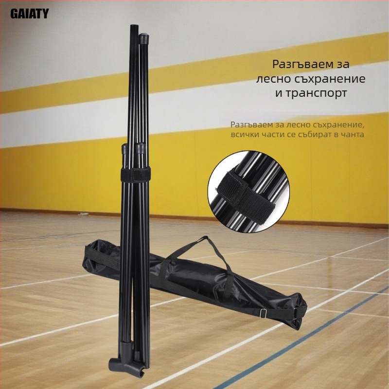 Cssit рамка за бадминтон, преносима, сгъваема, за вътрешно и външно използване, стандарт за професионално състезание