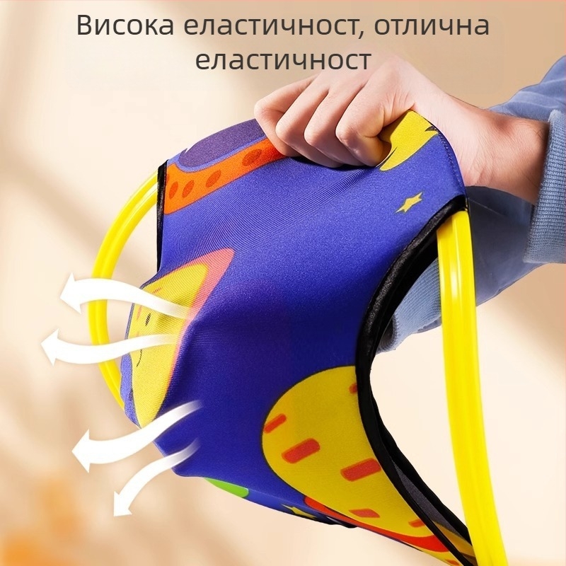 PVC интерактивна играчка за родител-детето: двойна тава за хвърляне и улов на топка, вътрешно и външно ползване