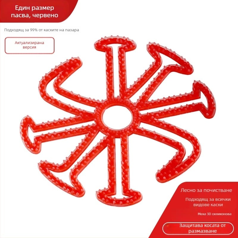 TDGO силиконова вътрешна подплата за електрическа мотокаска, дишаща, против натиск върху косата, унисекс за възрастни