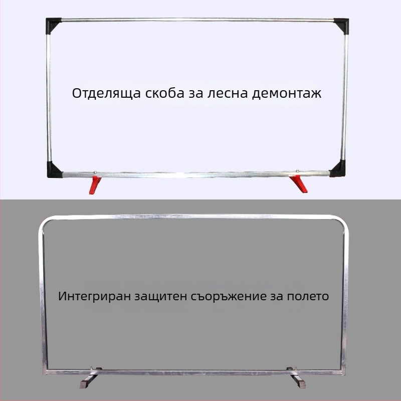 Панел за ограда на тенис на маса с интегрирана разгъваема преграда, галванизирана тръба и оксфорд плат