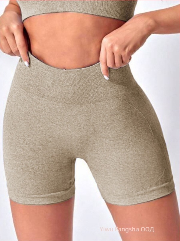 Йога къси панталони за тренировки, контрол на корема, безшевни, повдигане на седалището, отвежда влагата, материя: полиамид 90% + еластан 10%