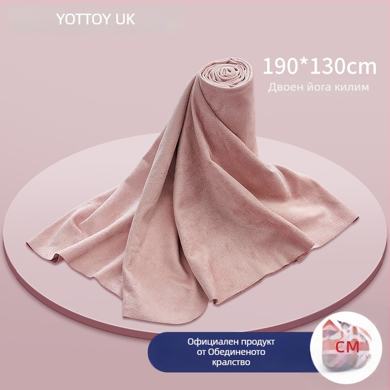 Йога кърпа за постелка - неплъзгаща се, попиваща пот, устойчива на мръсотия, преносима