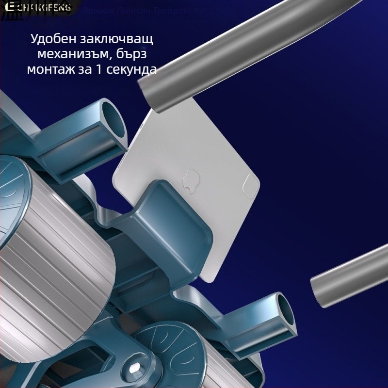 Lingxiang коремно колело с автоматично връщане и четири колела за домашна тренировка