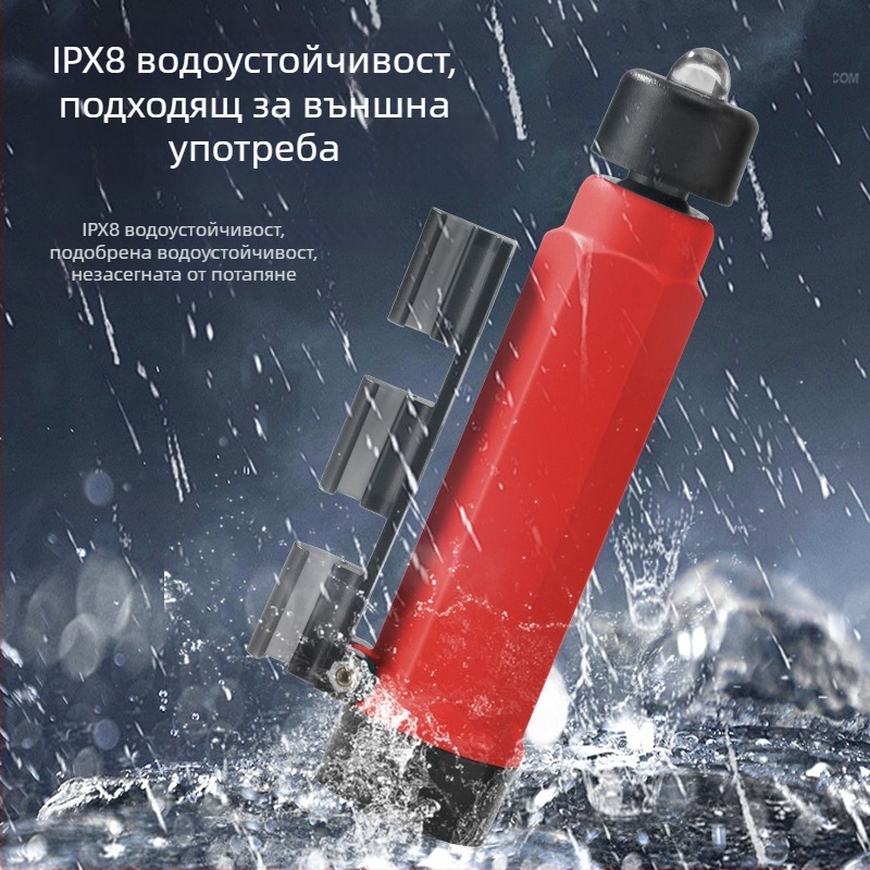 Светлина за риболов на рафт - зареждаема LED, пластмасова конструкция, обхват под 50 м