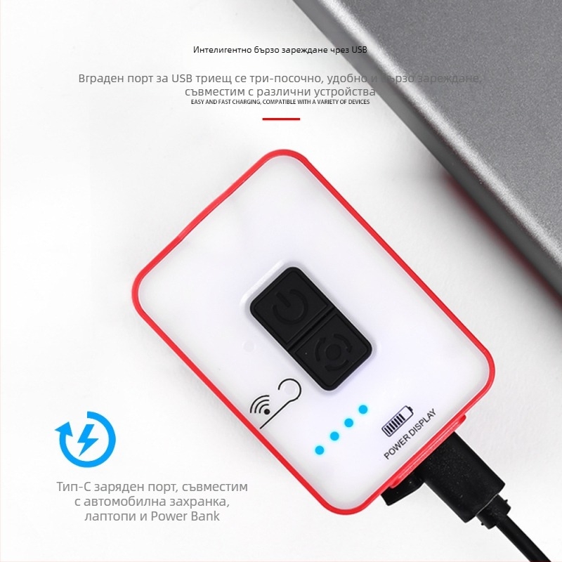 LED челна лампа за къмпинг с клип за шапка, водоустойчива, презареждаща се, лъч 150 м, време на осветление 8–65 ч