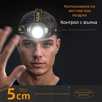 LED челна лампа от алуминиева сплав, LED източник, батерия 4000mAh, ръчно захранване, обхват 200–500 м