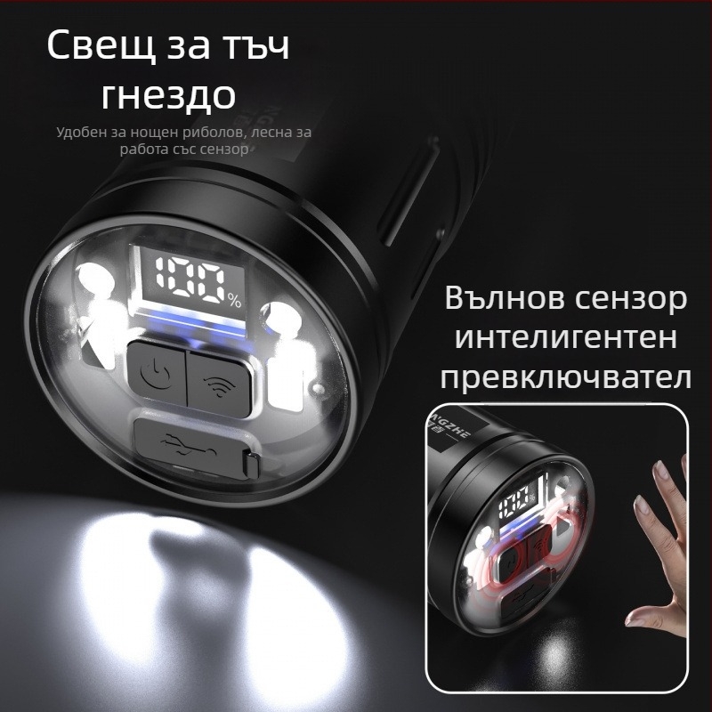 Camper светлина за нощен риболов – презареждаща, с включено зарядно