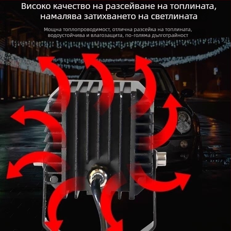 Нощна лампа за риболов с лазер – висока мощност, захранване от батерия, лазерен източник на светлина