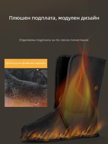 Рибарски обувки EVA, водоустойчиви и с неплъзгаща подметка за ледено риболовство, обувки за сняг (Материал: EVA; Неплъзгаща се подметка; Водоустойчиви; За ледено риболовство; За сняг)