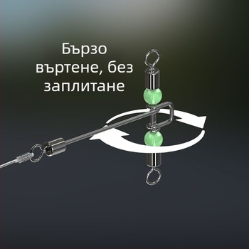 Кайт риболовен комплект с найлонов конец — инвертиран риболовен комплект, аксесоари за риболов, подходящ за реки, езера и язовири