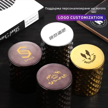 Комплект зарчета (ABS пластмаса + електропокритие; закръглени ъгли; лъскав диамантен стил; кутия с 100 броя)