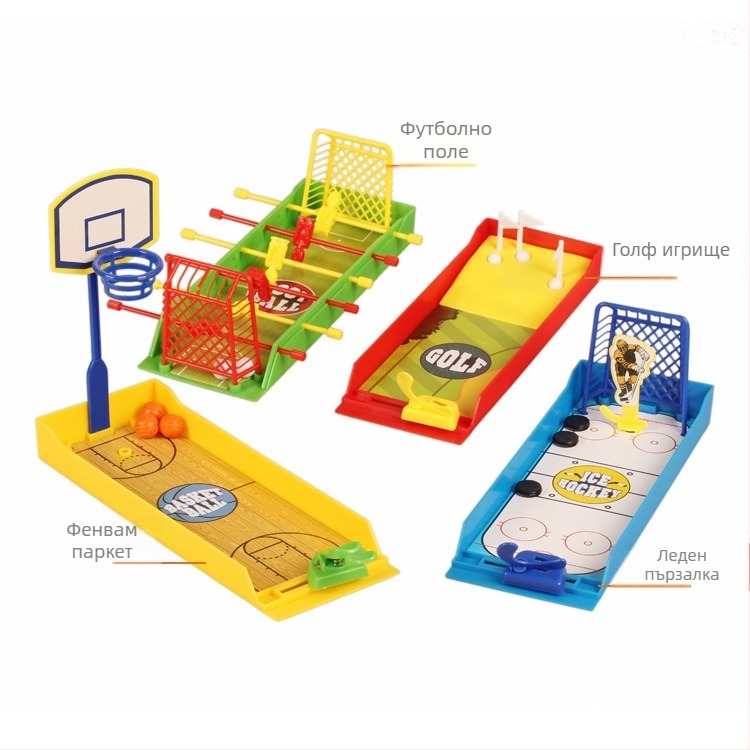 Hongying Мини игра за пръсти: футбол, баскетбол и голф – семейна интерактивна настолна игра, пъзел, пластмаса