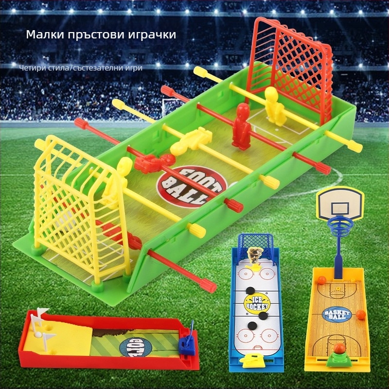 Hongying Мини игра за пръсти: футбол, баскетбол и голф – семейна интерактивна настолна игра, пъзел, пластмаса