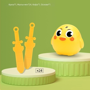 Настолна игра с карти за деца с патешки катапултен механизъм, пластмасова конструкция, подходяща за 4–14 години; интерактивна игра за когнитивно развитие и координация ръка–око
