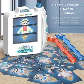 Настолна игра с карти Space Catcher — паметова тренировка, пластмаса, за вътрешна и външна употреба, за всички възрасти