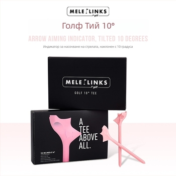 MELELINKS Държач за голф топки със 10° наклонено седло, комплект от 10 пластмасови части