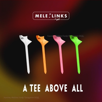 MELELINKS Държач за голф топки със 10° наклонено седло, комплект от 10 пластмасови части