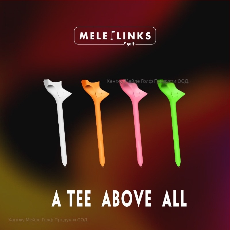 MELELINKS Държач за голф топки със 10° наклонено седло, комплект от 10 пластмасови части