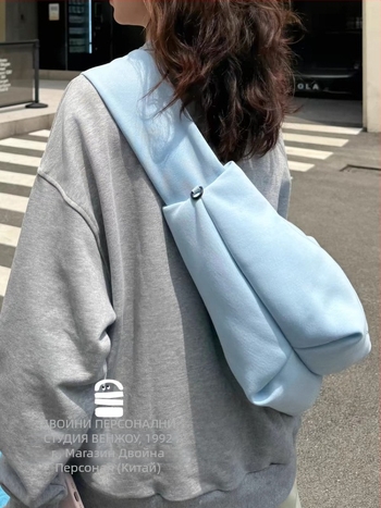 Чанта дъмплинг с презрамка за кръст, нейлон, унисекс, за пътуване и отдих