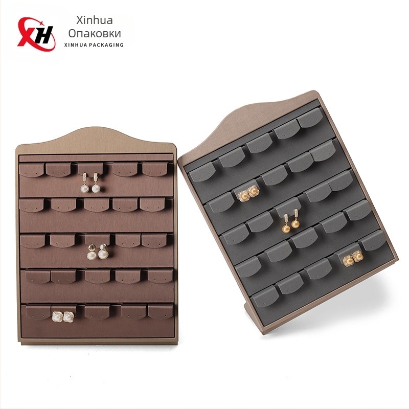 Кожен дисплей за бижута, Тип L, за обици