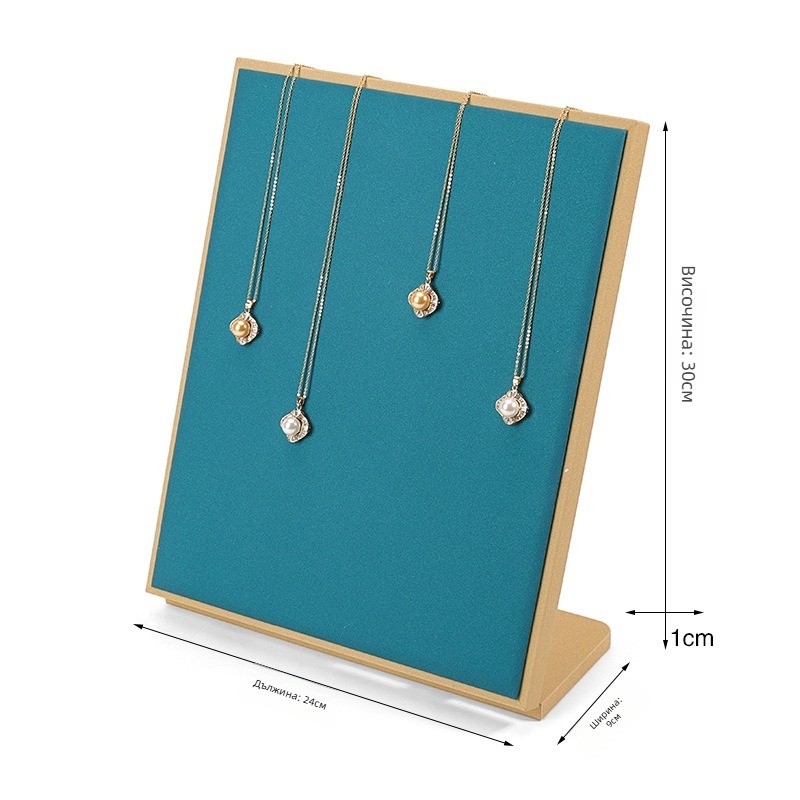 Кожен дисплей за бижута, Тип L, за обици