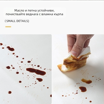 PU покривка за маса – китайски класически стил за хотел, правоъгълна форма, монотонен модел