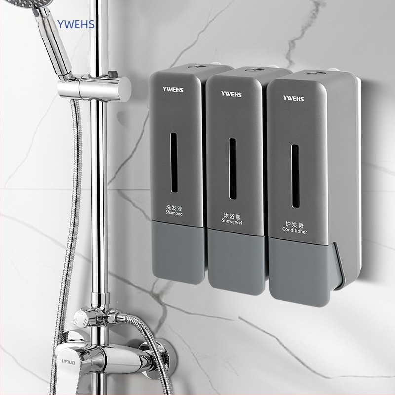 Стенно монтиран безпробивен дозатор за шампоан и душ гел, за течен сапун за съдове и дезинфектант за ръце — CE сертифициран